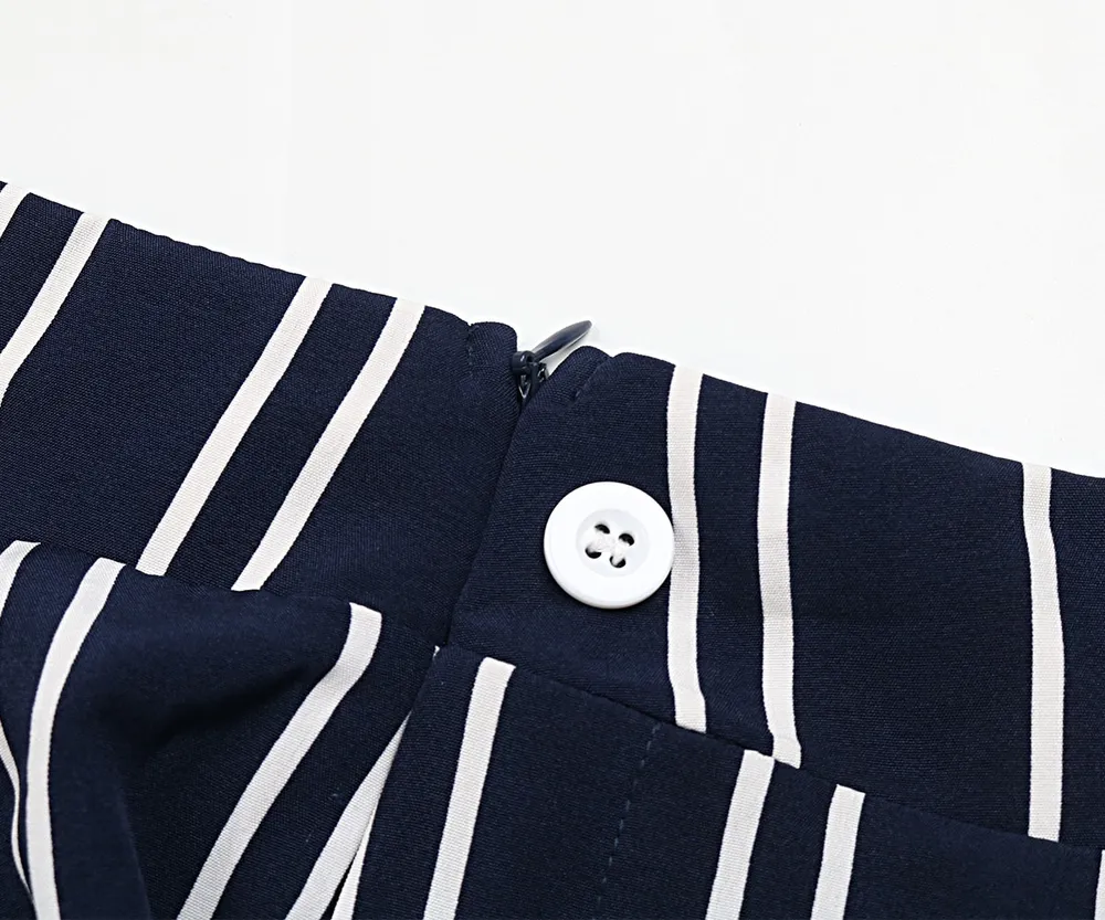 Striped Slit Wide Leg Pants, image 3