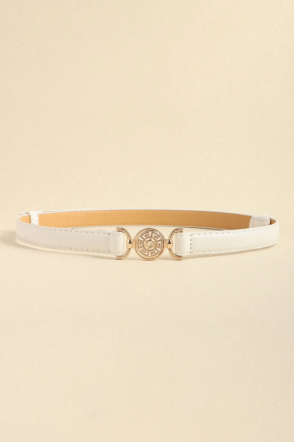 Rhinestone Decor PU Leather Belt, image 3