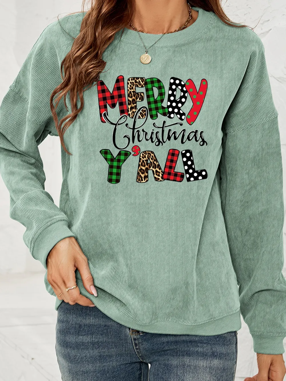 MERRY CHRISTMAS Y'ALL Graphic Sweatshirt, image 11