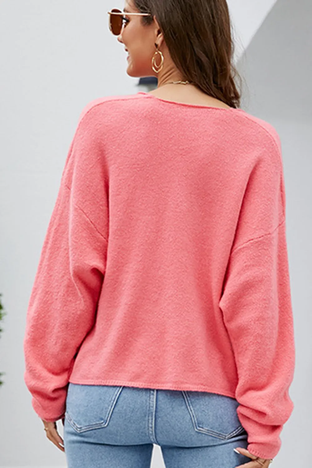 V-Neck Center Seam Sweater, image 12
