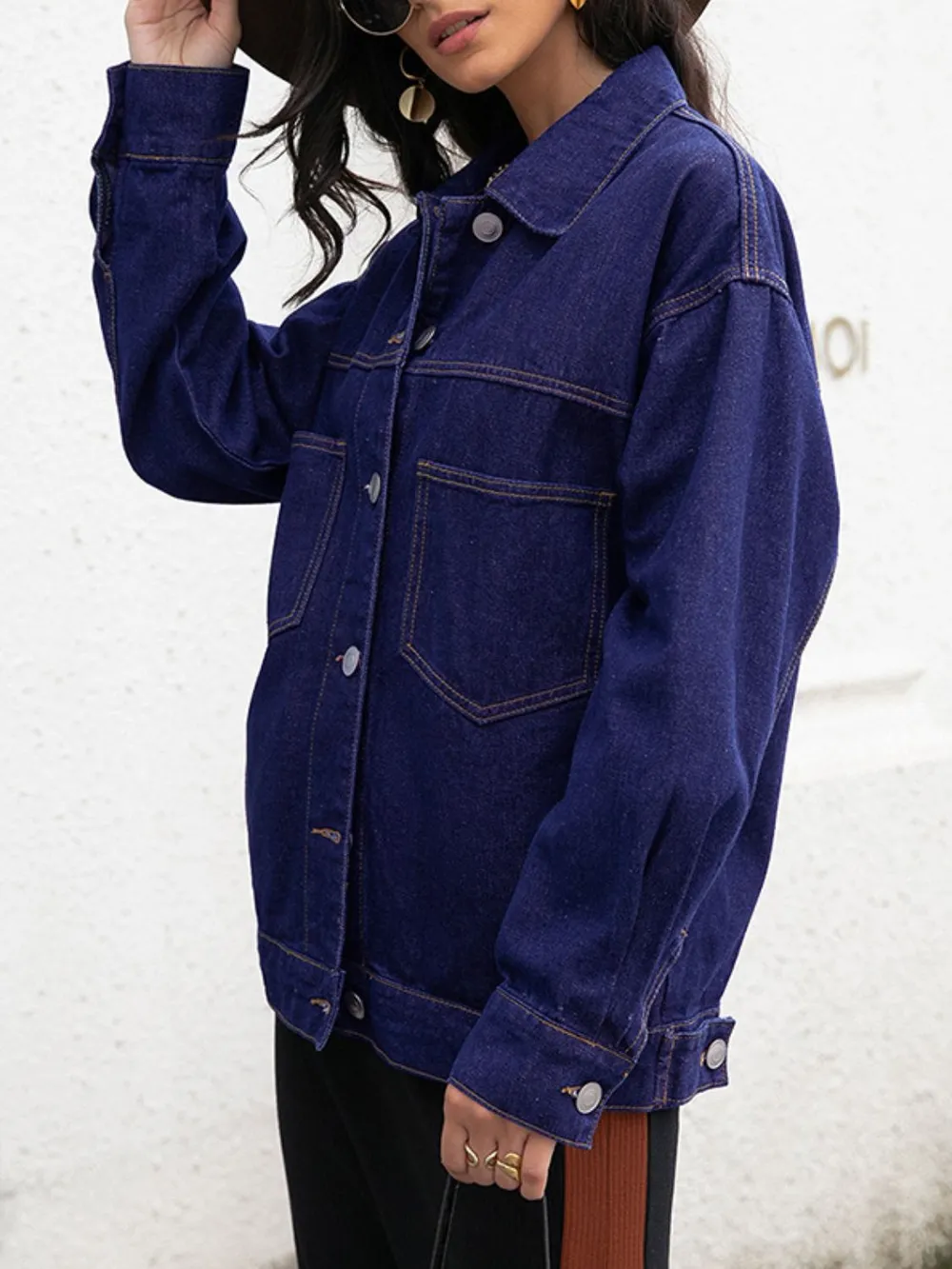 Buttoned Denim Jacket, image 3