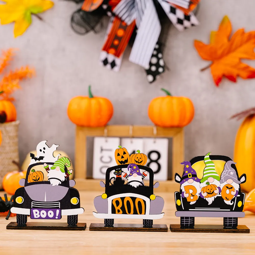 3-Piece Halloween Element Car-Shape Ornaments, image 4