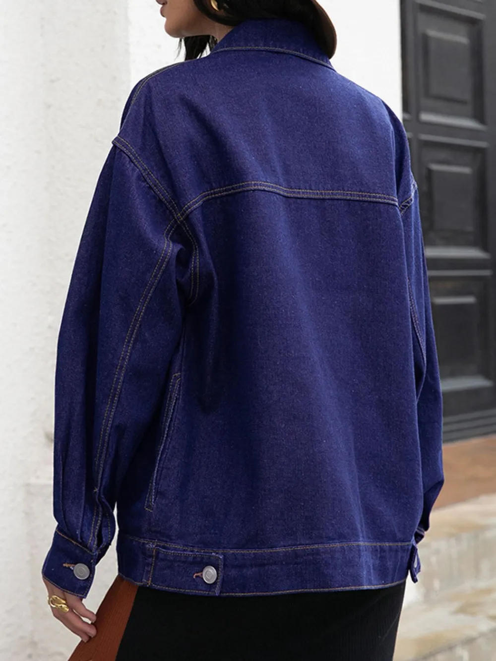 Buttoned Denim Jacket, image 2