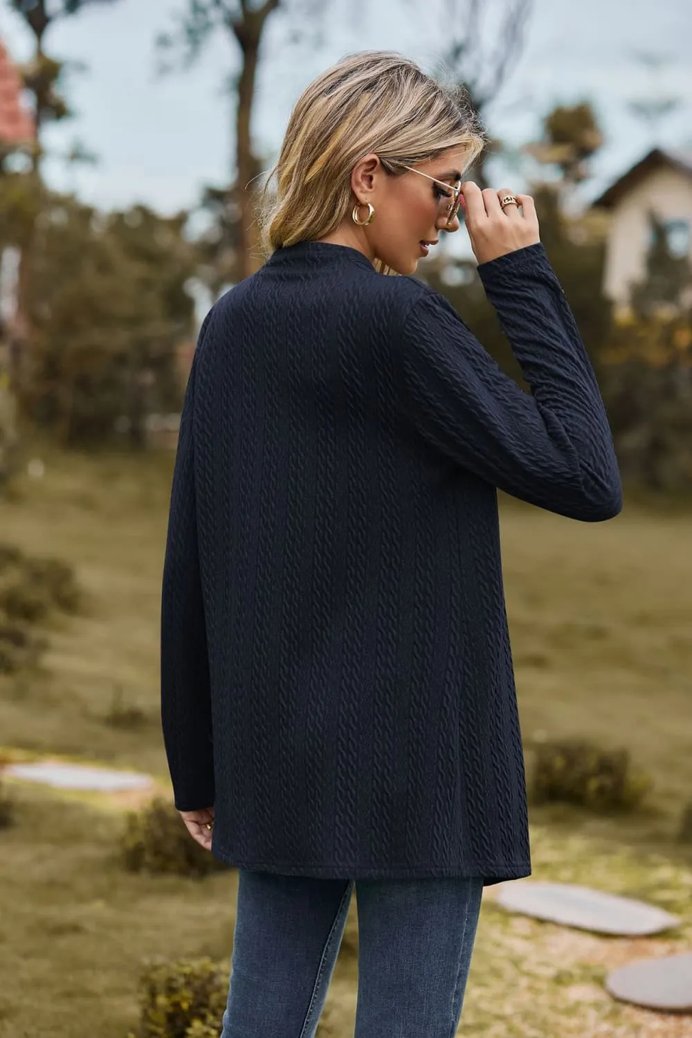 Open Front Long Sleeve Cardigan, image 12
