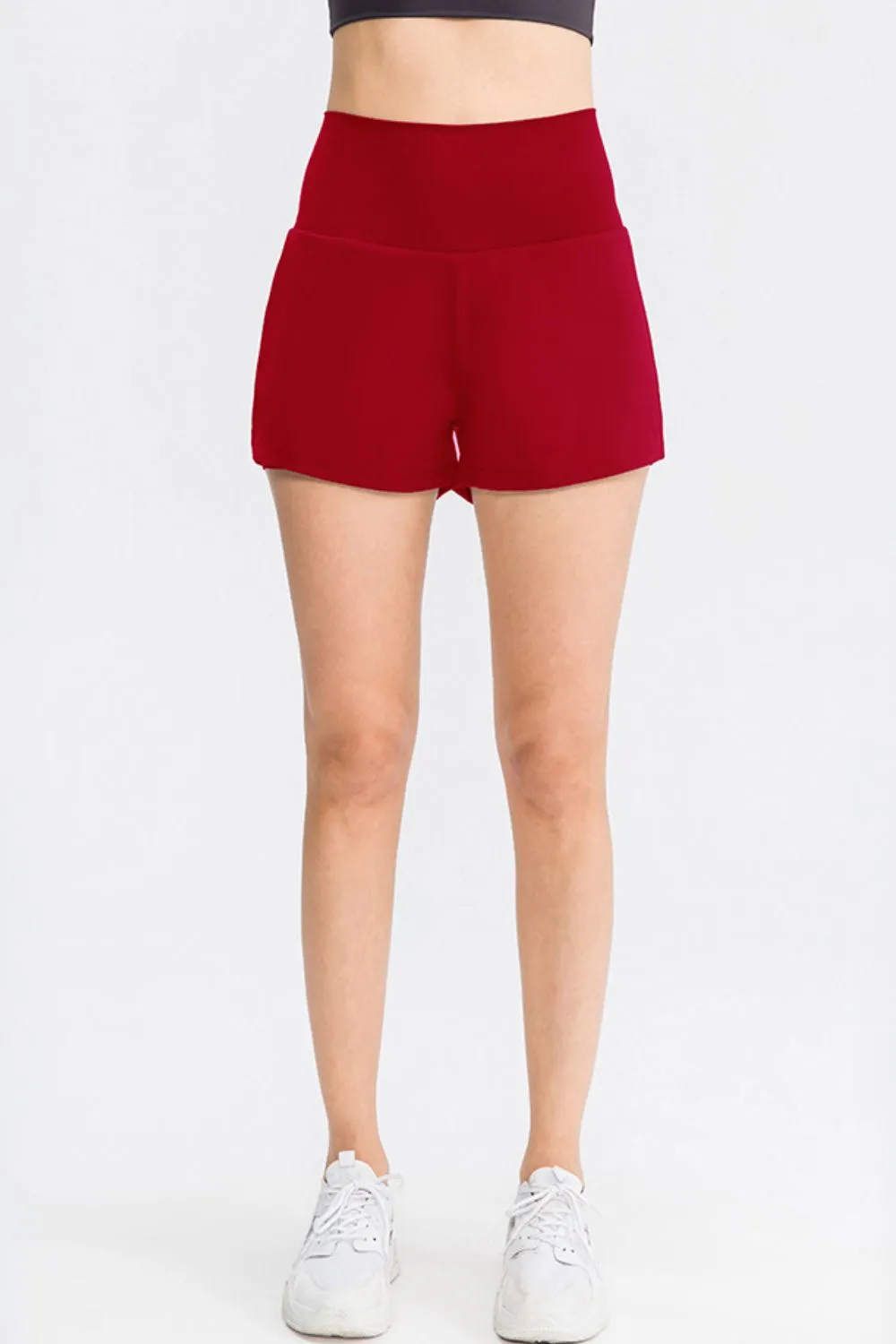Wide Waistband Sports Shorts with Pockets, image 8