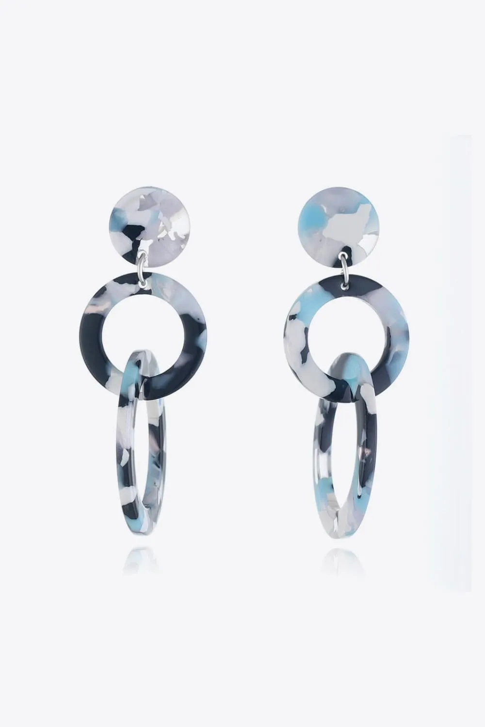 Acrylic Double-Hoop Earrings, image 8