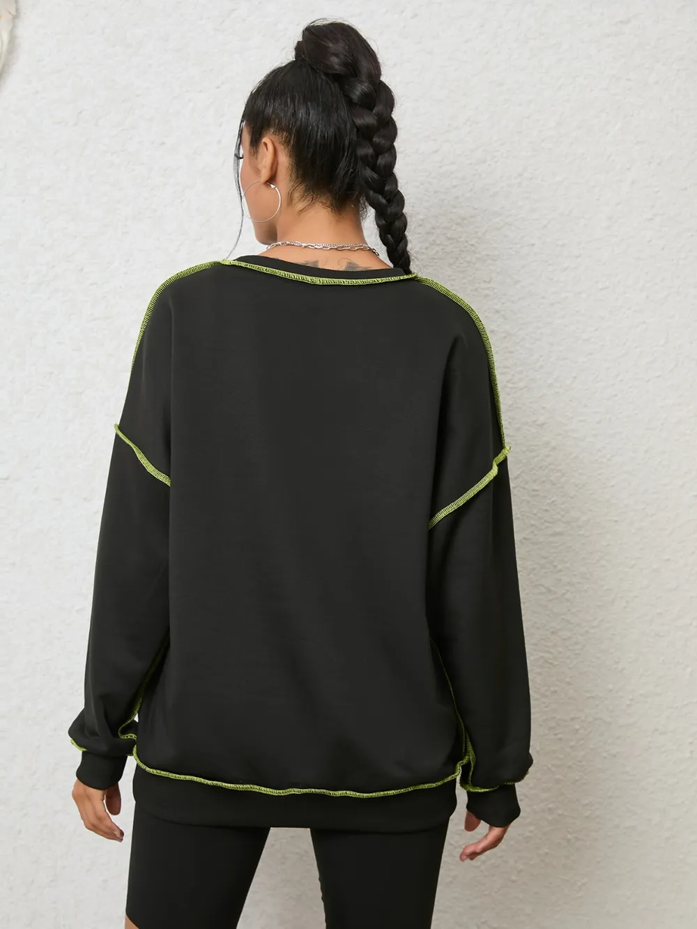 Graphic Round Neck Sweatshirt, image 2