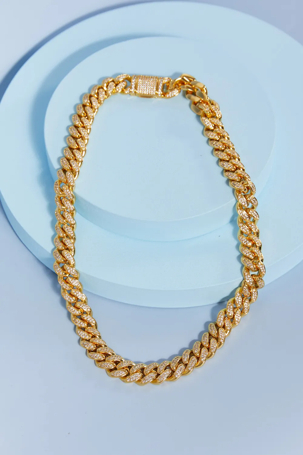Brass Curb Chain Necklace, image 2
