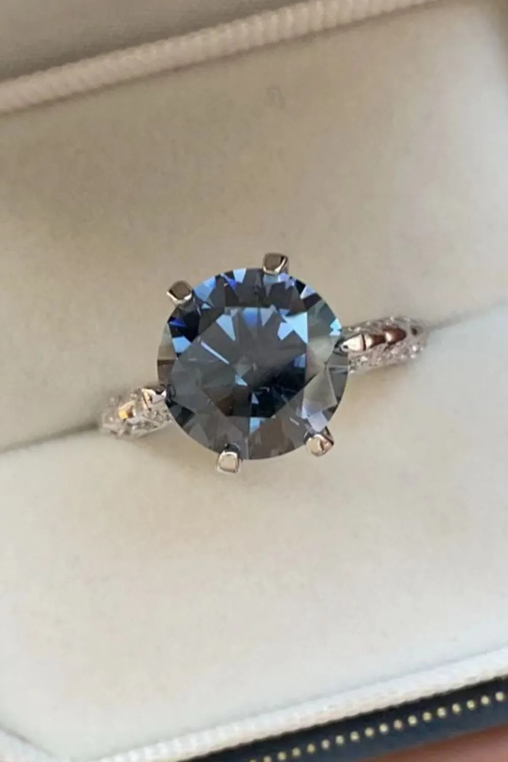 5 Carat Moissanite 925 Sterling Silver Ring, image 5