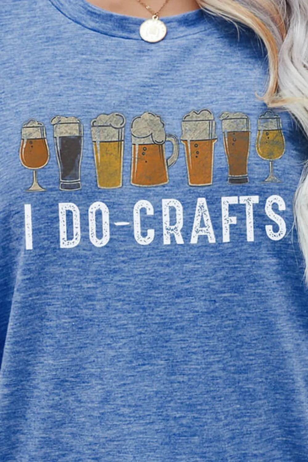 I DO CRAFTS Round Neck T-Shirt, image 6