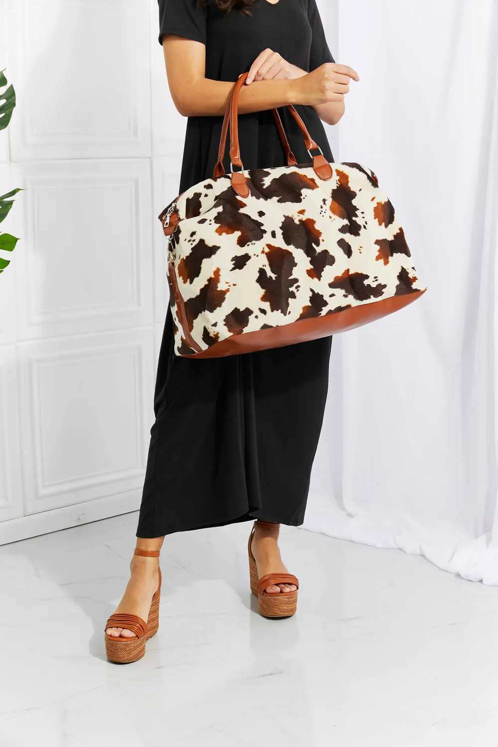 Animal Print Plush Weekender Bag, image 11