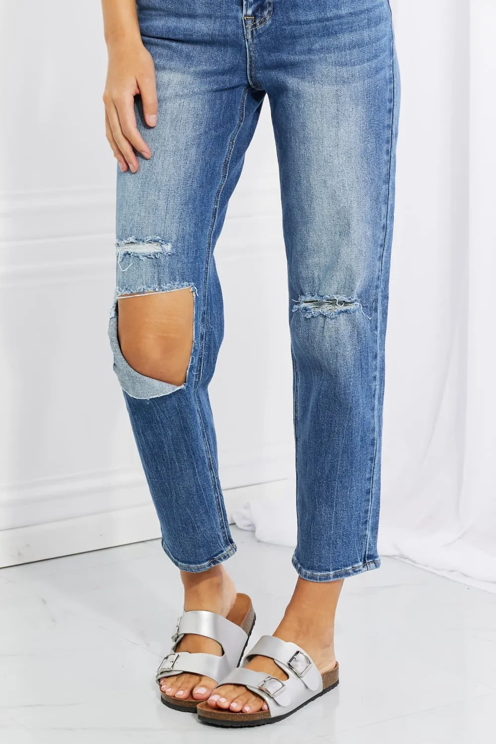 Full Size Emily High Rise Relaxed Jeans, image 4