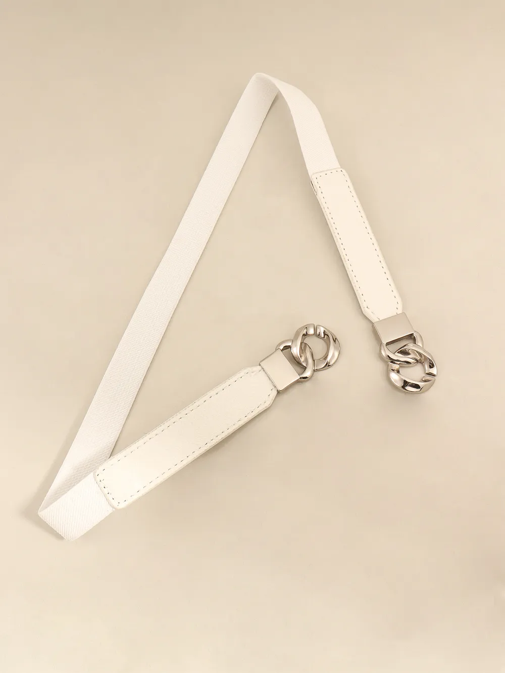 Zinc Alloy Buckle Elastic PU Belt, image 28