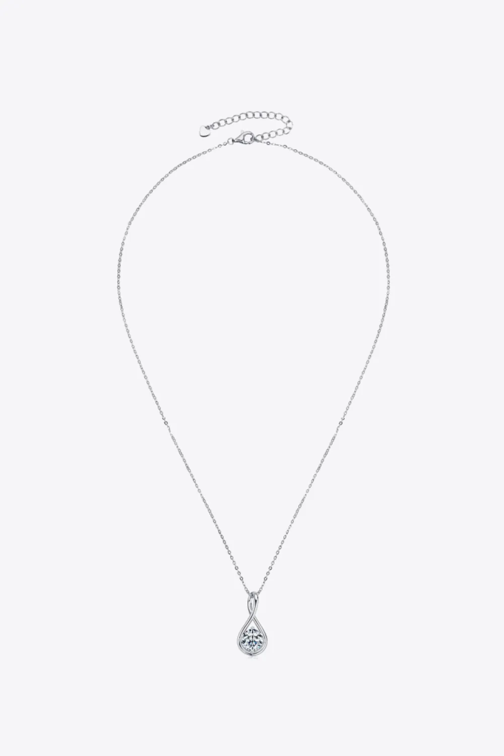 2 Carat Moissanite 925 Sterling Silver Necklace, image 4