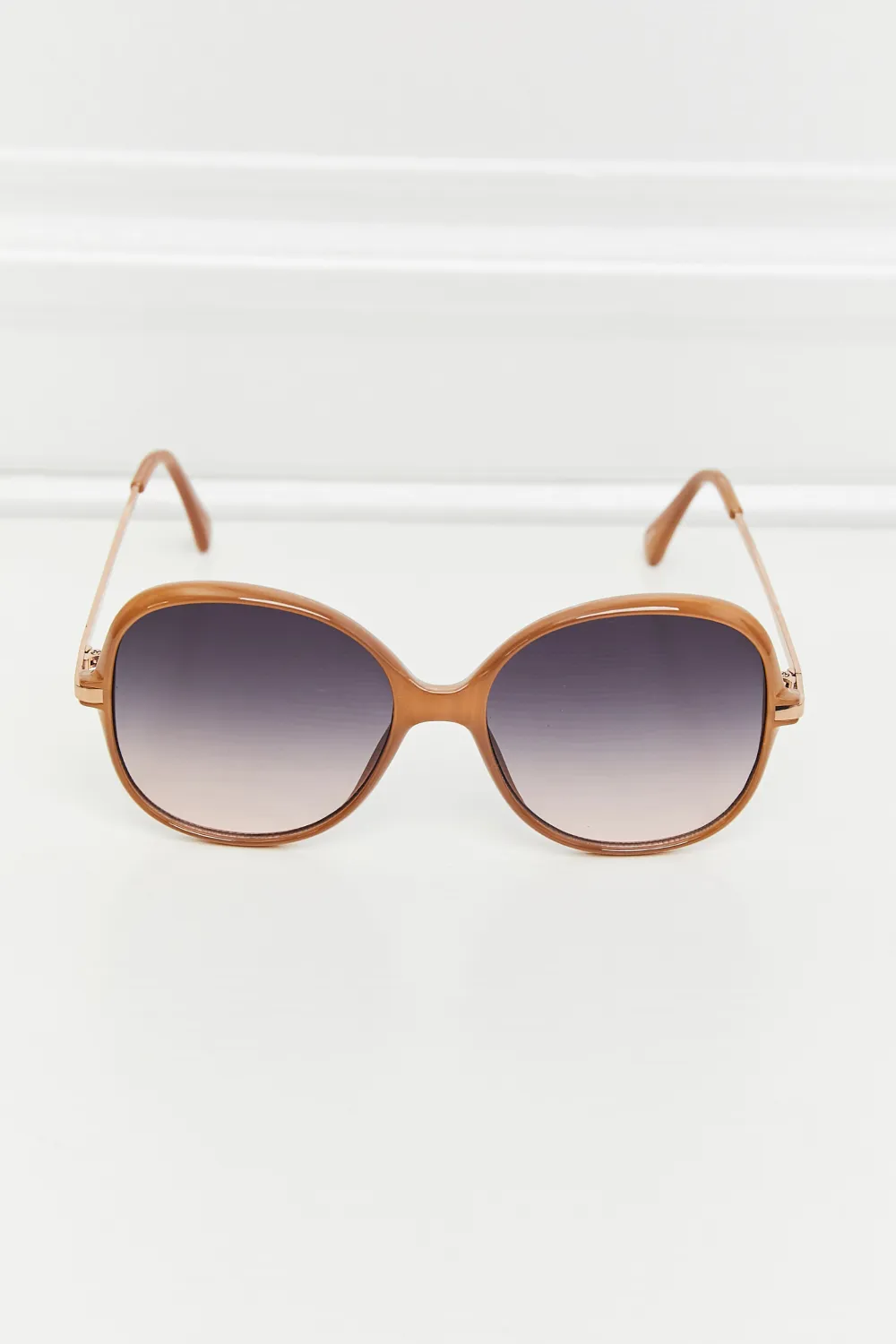 Metal-Plastic Hybrid Full Rim Sunglasses, image 5