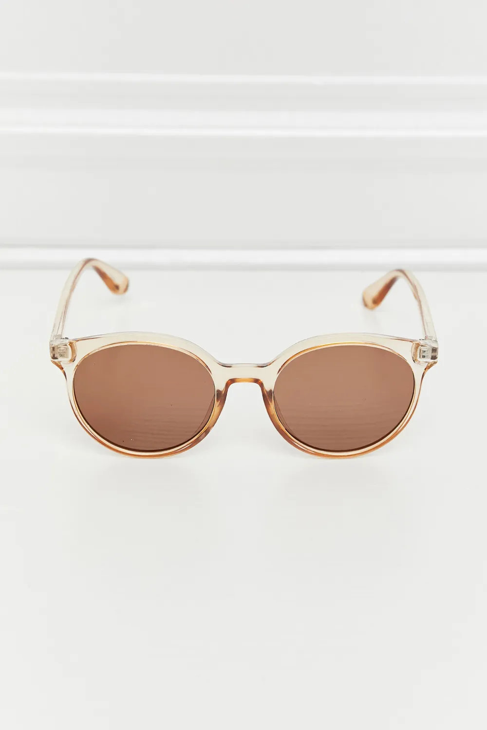Round Full Rim Polycarbonate Frame Sunglasses, image 4