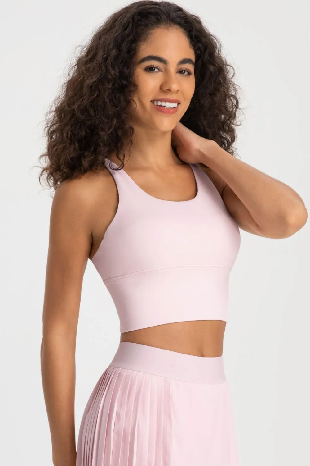 Crisscross Back Ladder Detail Sports Bra, image 7
