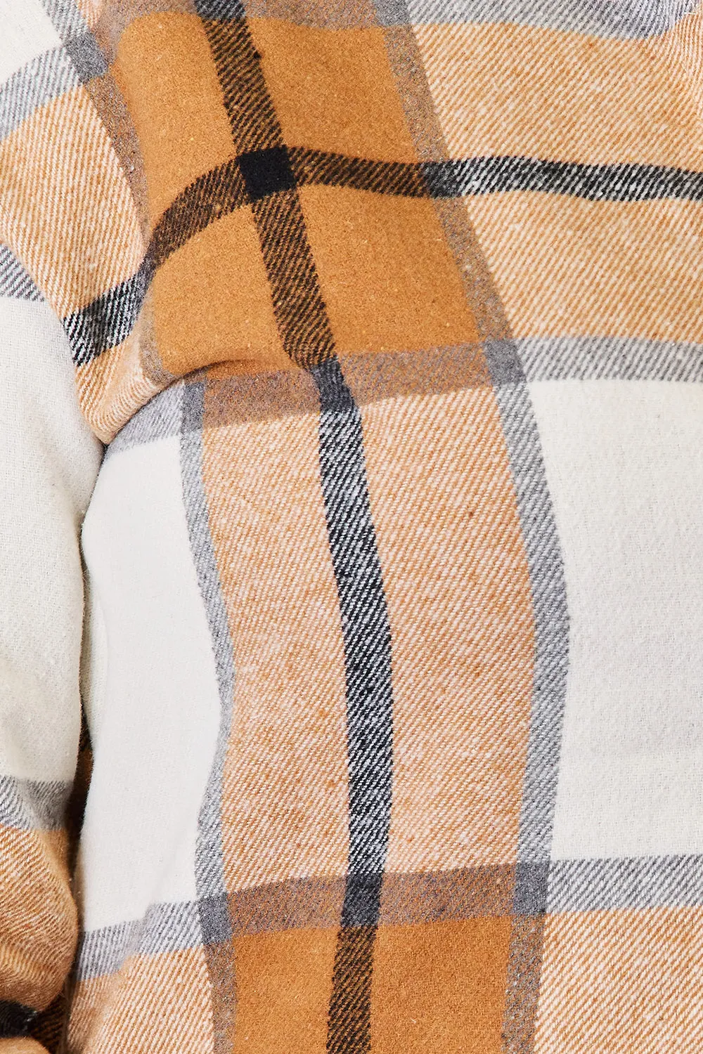 Plaid Print Dropped Shoulder Shirt, image 5