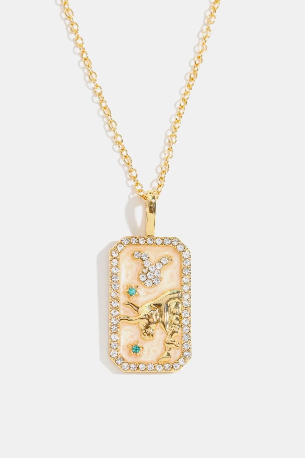 Rhinestone Constellation Pendant Copper Necklace, image 11