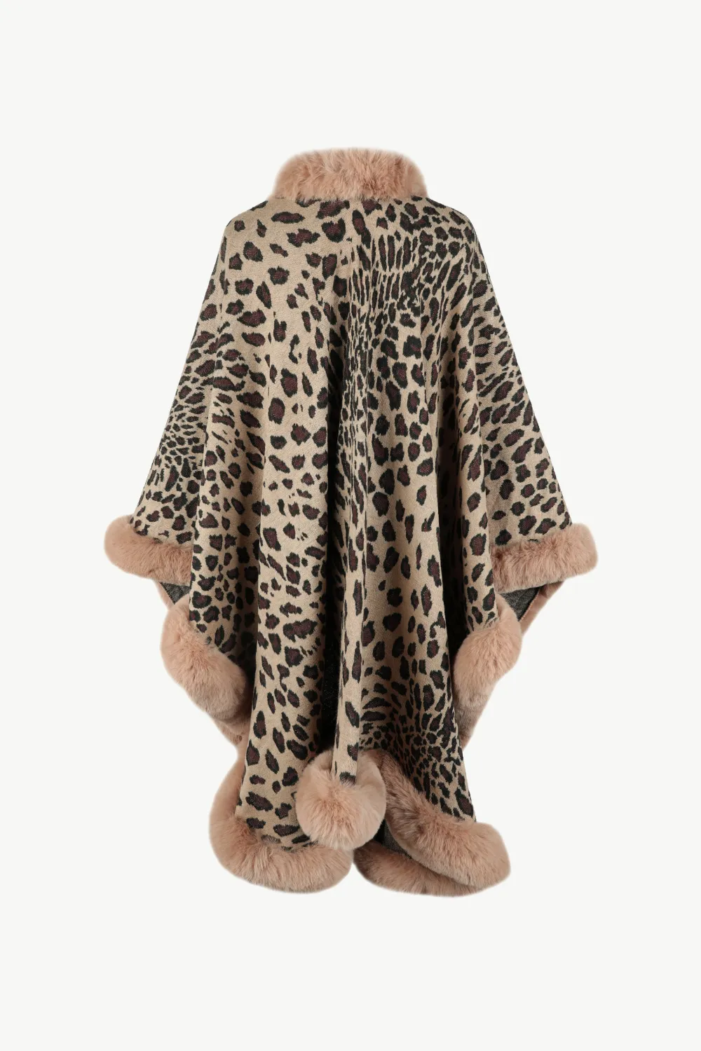 Leopard Open Front Poncho, image 6