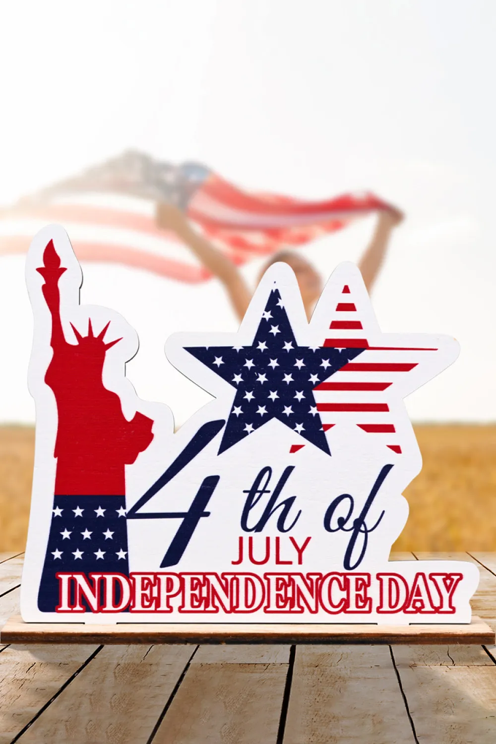 Independence Day Plywood Decor Ornament, image 2
