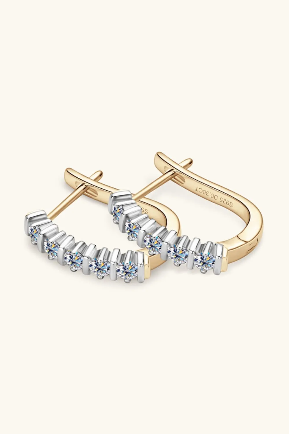 Moissanite 925 Sterling Silver Earrings, image 6