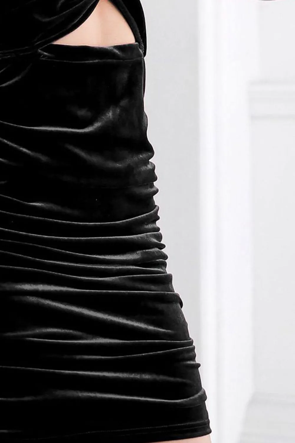 Twist Front Cutout Long Sleeve Dress, image 9