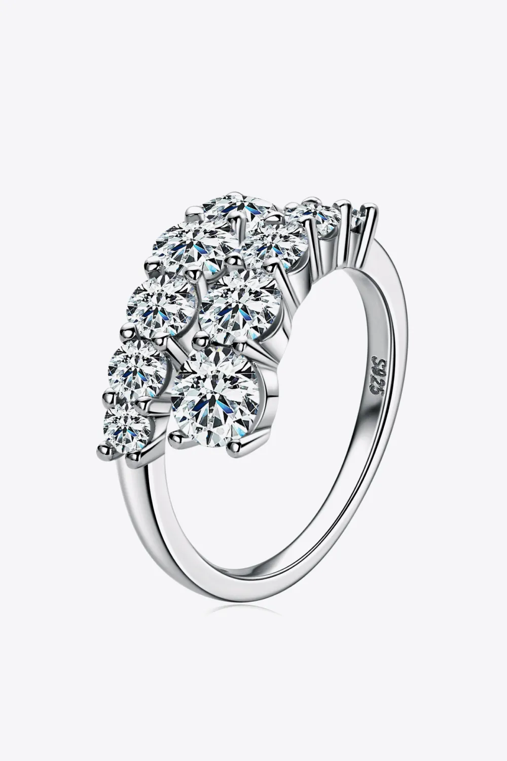 Moissanite 925 Sterling Silver Ring, image 5