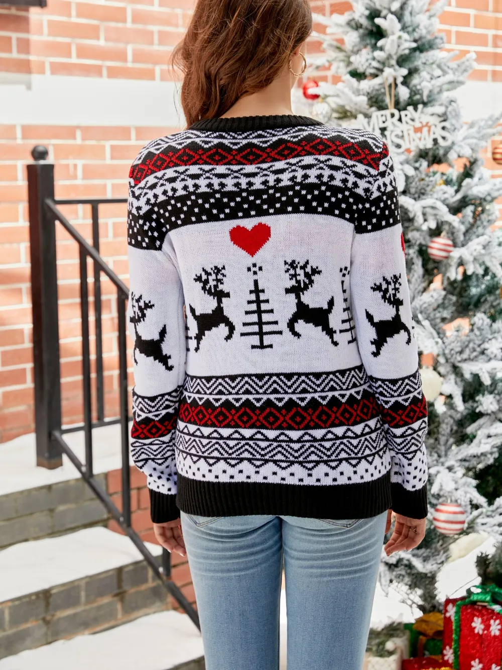 Christmas Round Neck Sweater, image 2