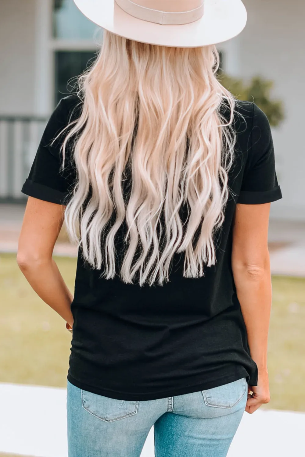 Western Printed Crewneck Graphic Tee, image 2