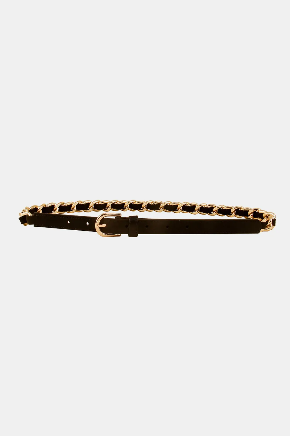 PU Chain Skinny Belt, image 2