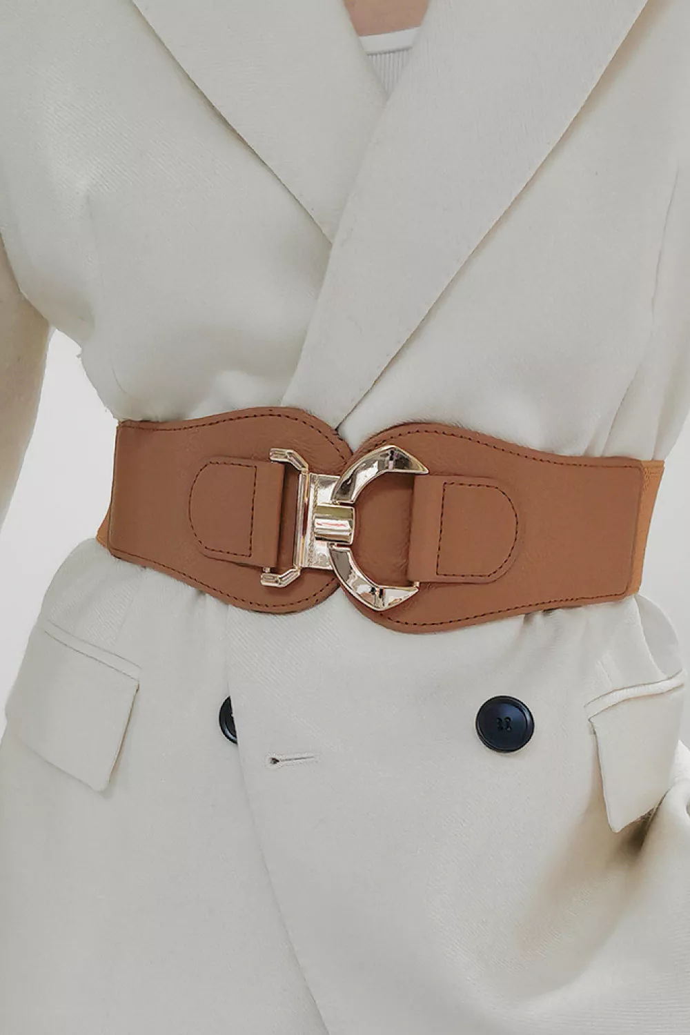 Alloy Buckle Elastic Belt, image 3
