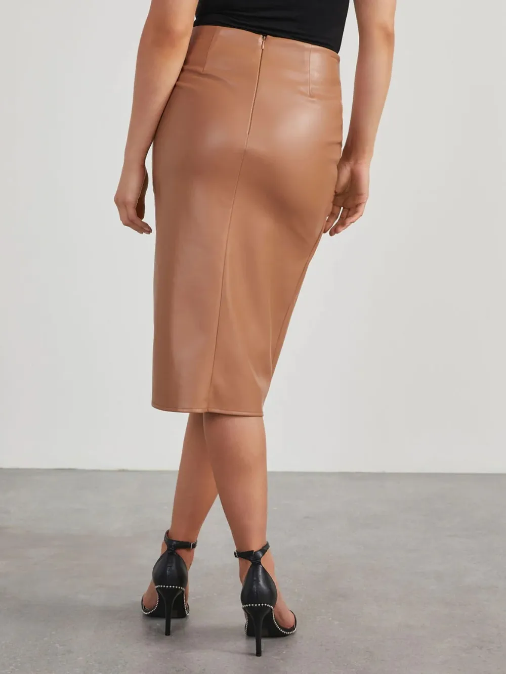 Twist Detail High Waist Skirt, image 6