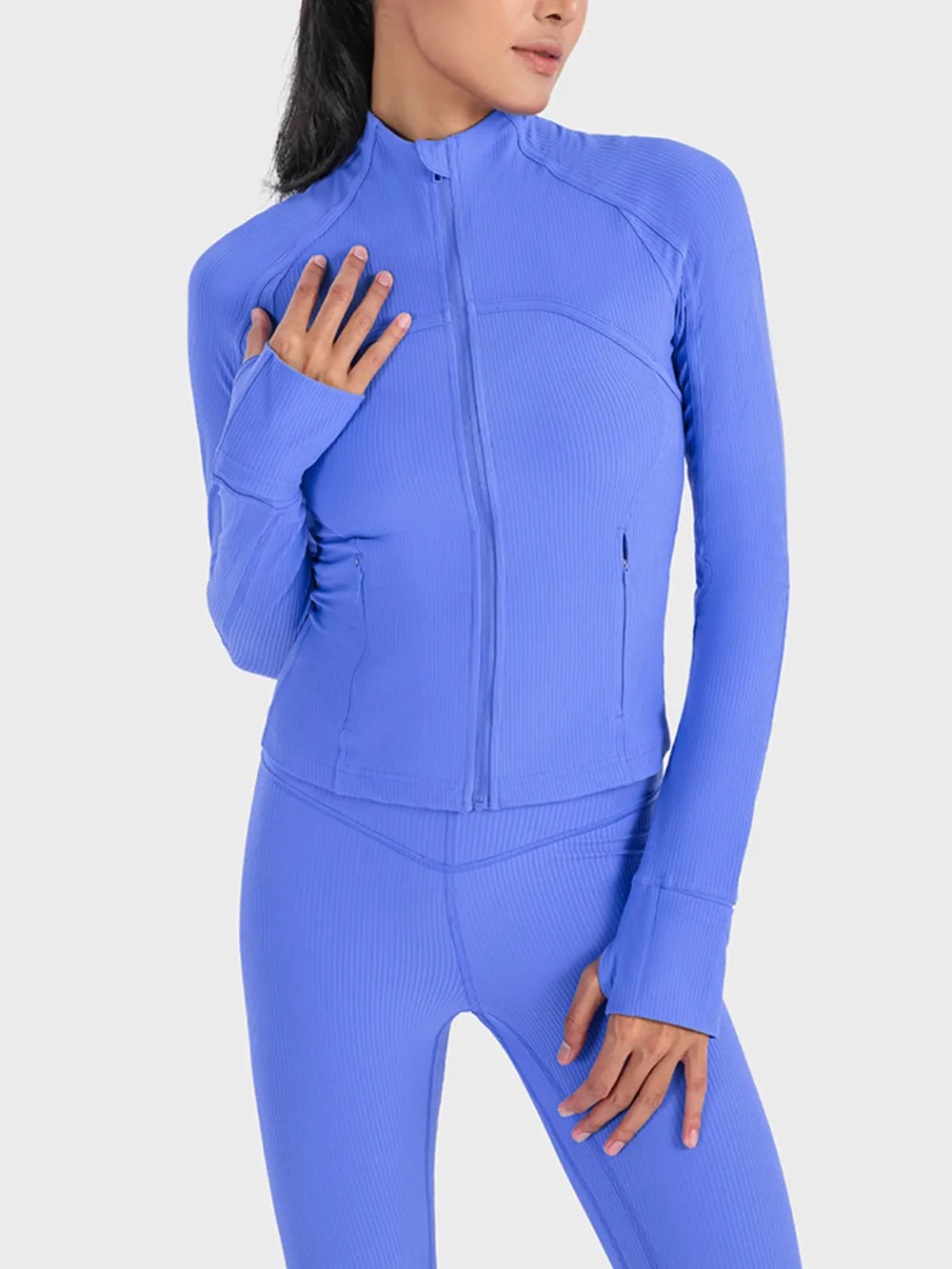 Zip-Up Long Sleeve Sports Jacket, image 7