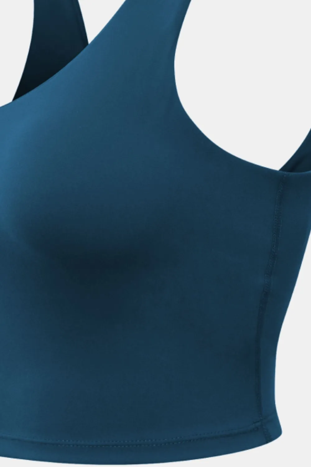 Cropped Scoop Neck Active Tank Top, image 15