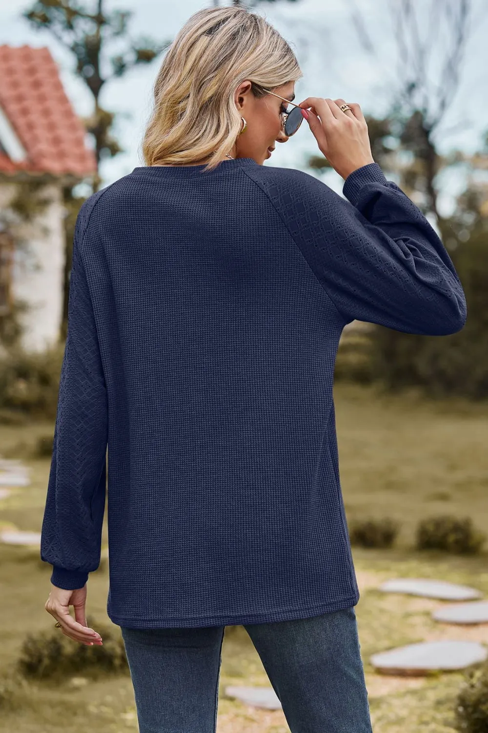 Round Neck Raglan Sleeve Sweatshirt, image 18
