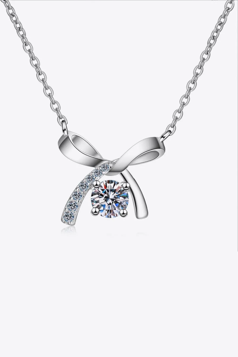 Moissanite 925 Sterling Silver Necklace, image 2