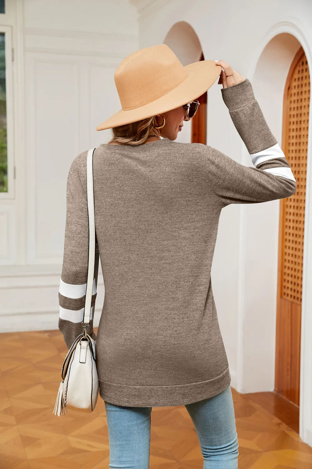 Round Neck Long Sleeve Top, image 9