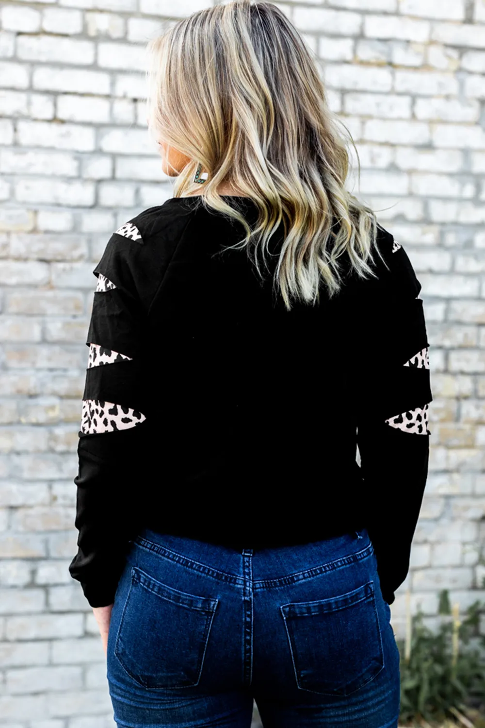 Graphic Leopard Patch Sweatshirt, image 2