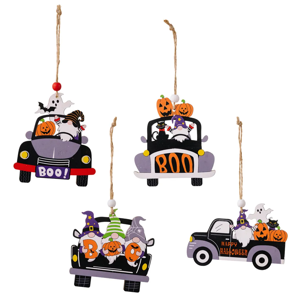 4-Piece Halloween Element Car-Shape Hanging Widgets, image 6