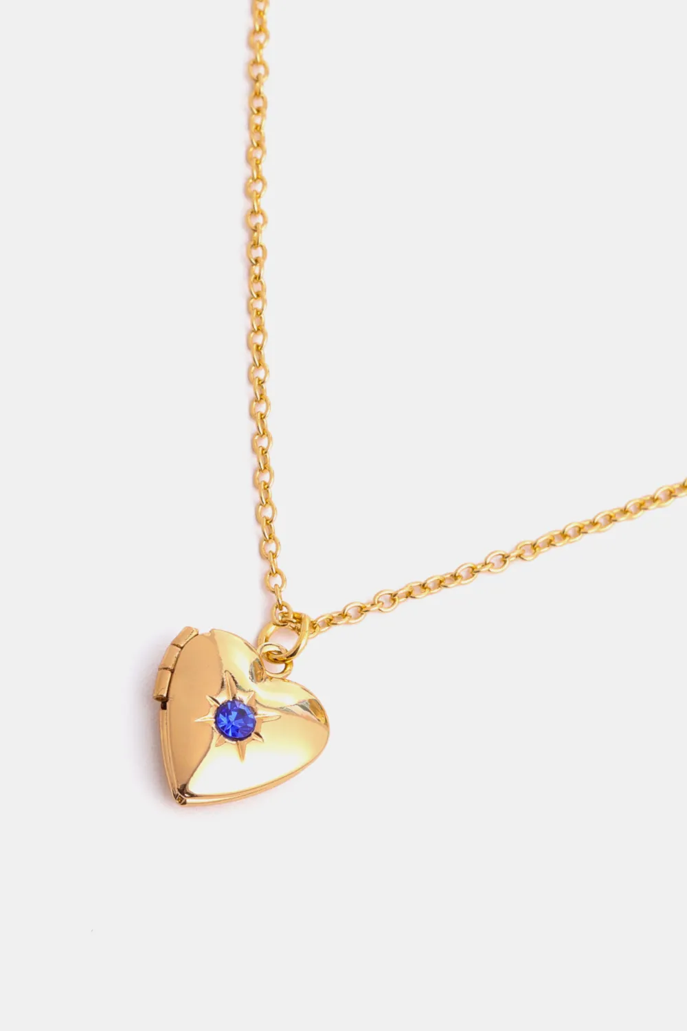 Zircon Heart Shape 14K Gold-Plated Pendant Necklace, image 19