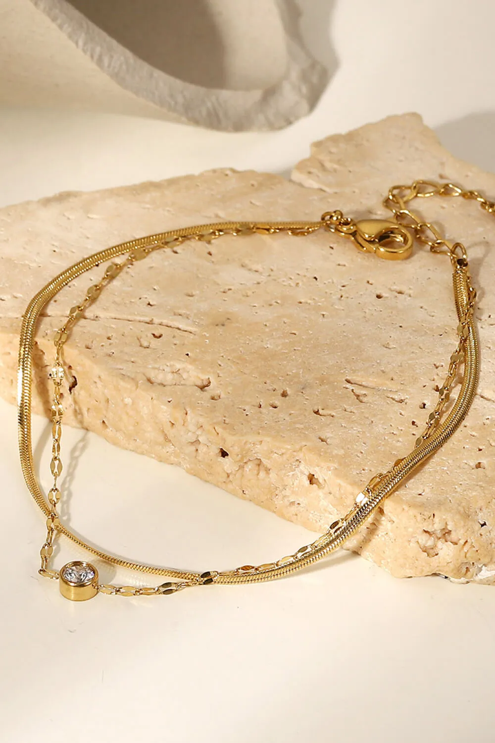 Icing on the Cake Rhinestone Double-Layered Bracelet, image 3
