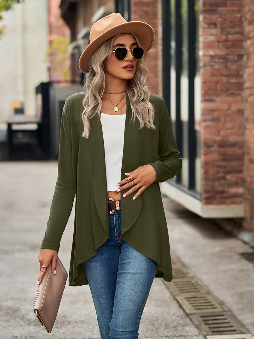 Open Front Long Sleeve Cardigan, image 7