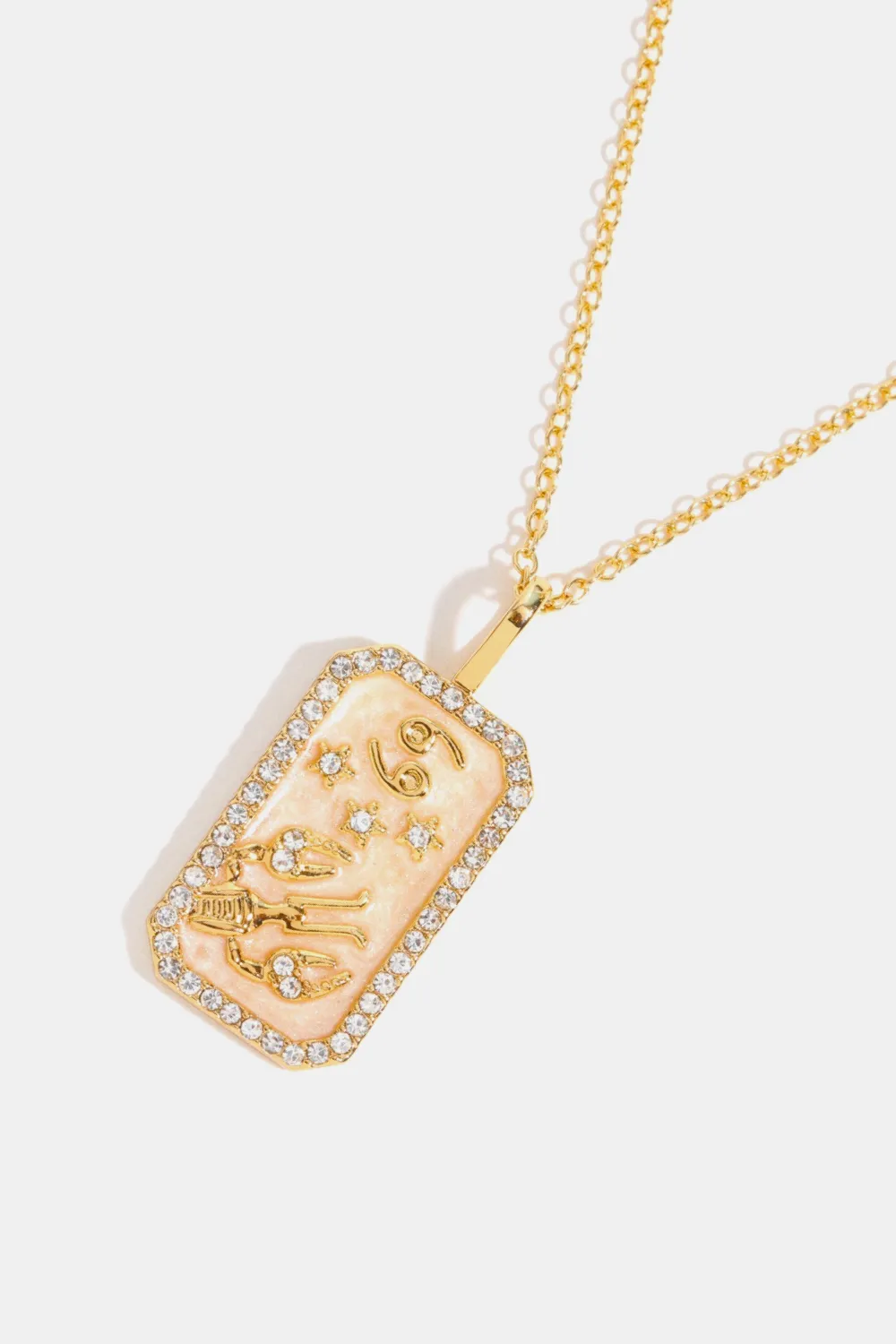 Rhinestone Constellation Pendant Copper Necklace, image 18