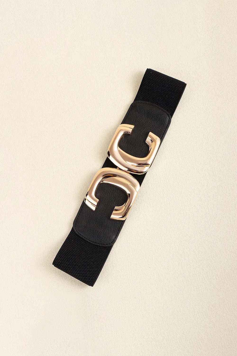 Zinc Alloy Buckle Elastic Wide Belt, image 4