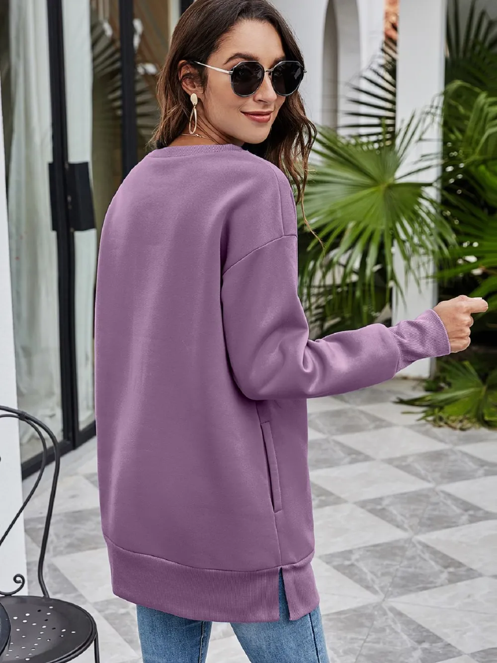 BELIEVE Graphic Tunic Sweatshirt, image 12