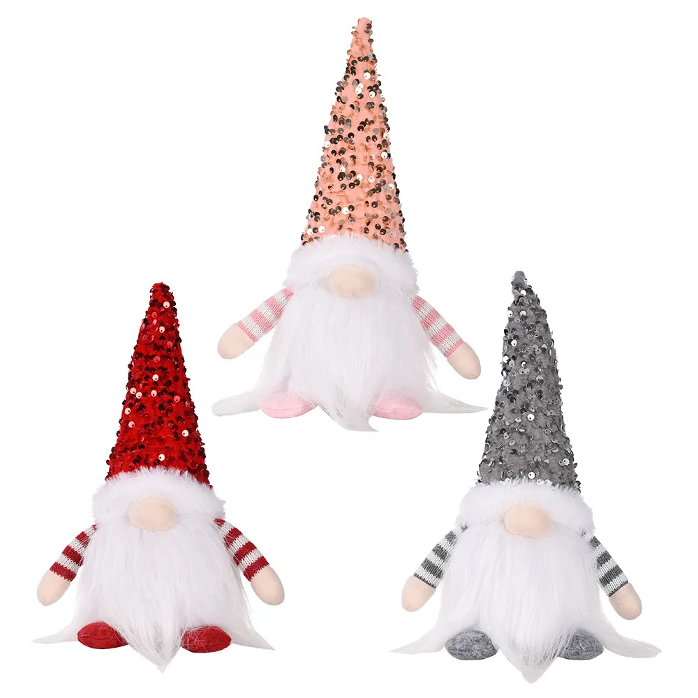 Sequin Light-Up Faceless Gnome, image 6