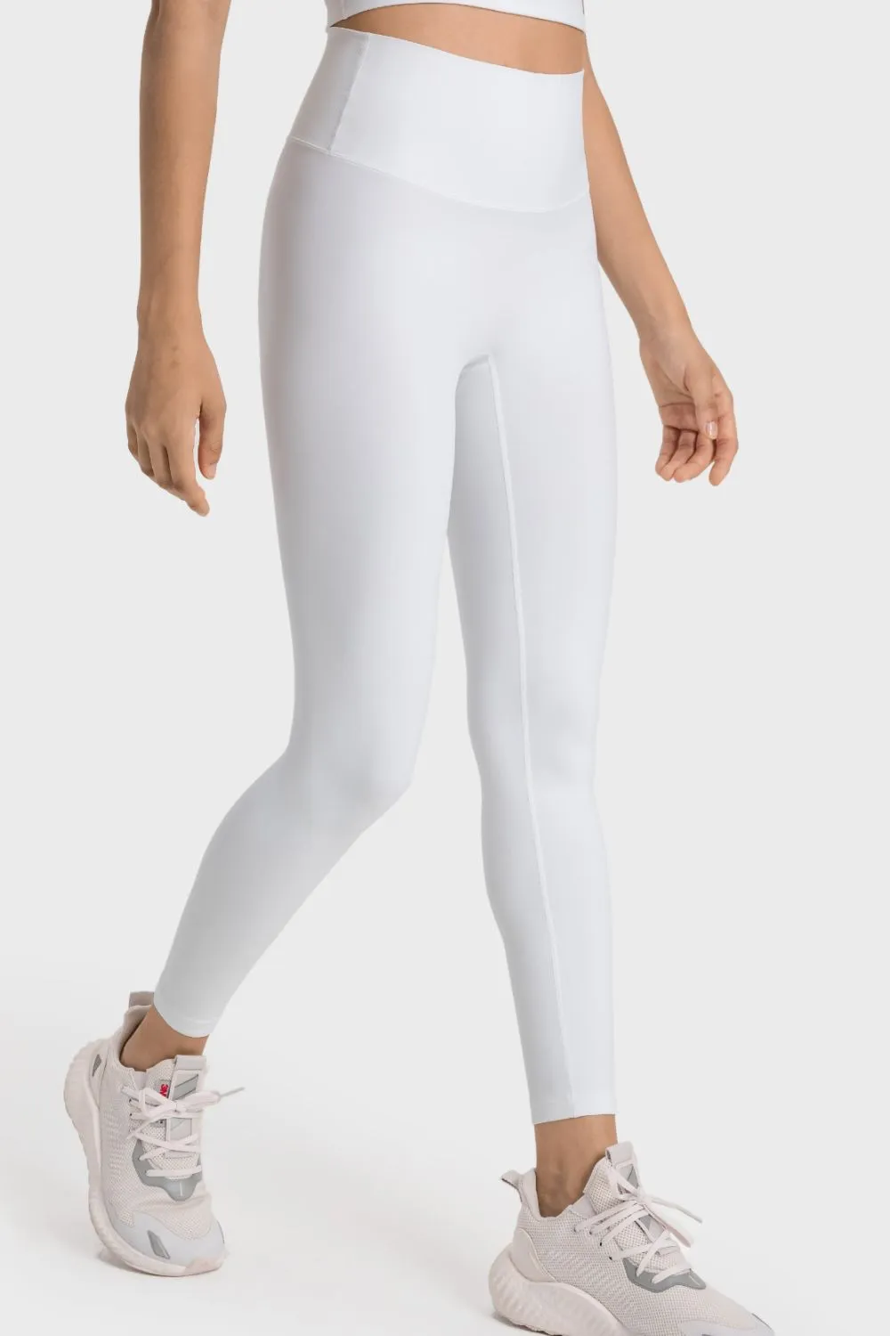 High-Rise Wide Waistband Yoga Leggings, image 6