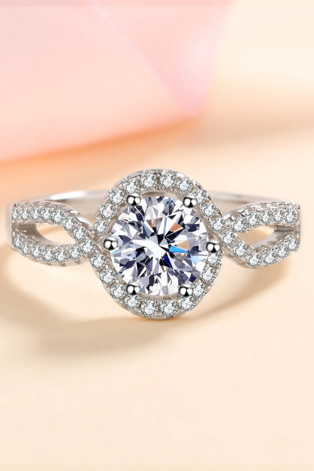 Feel The Joy 925 Sterling Silver Moissanite Ring, image 4
