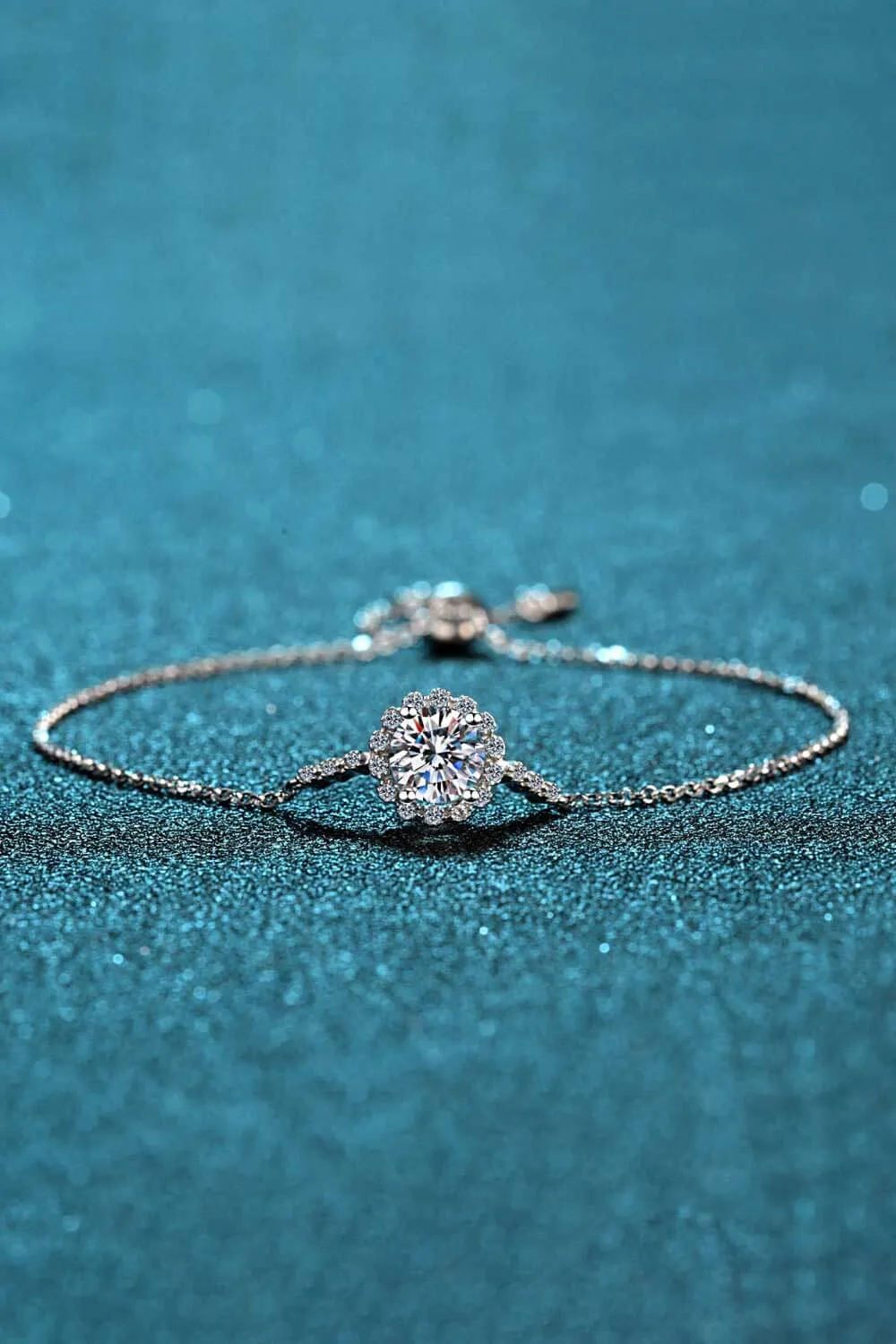 1 Carat Moissanite Chain Bracelet, image 5